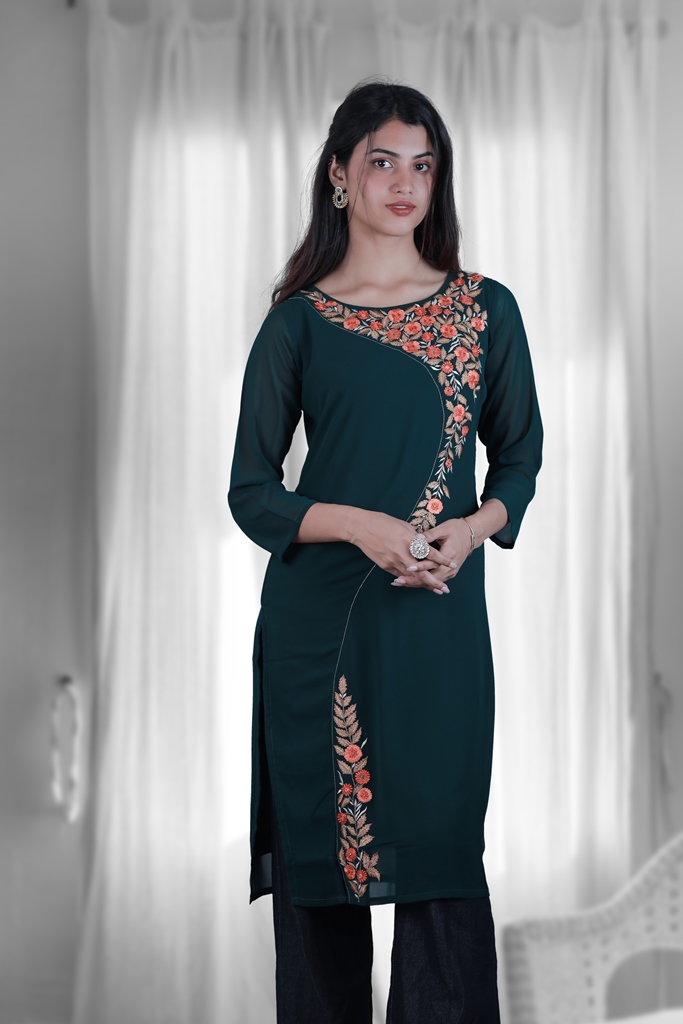 Kurti with embroidery