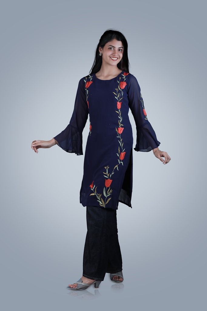 Kurti with embroidery