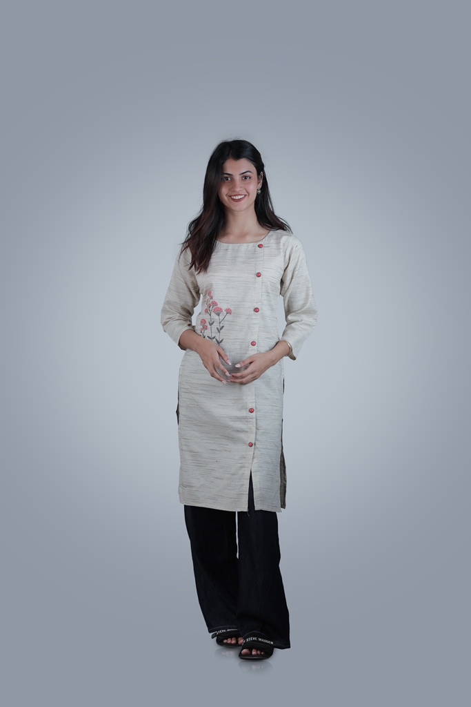 Kurti with show button - Image 4