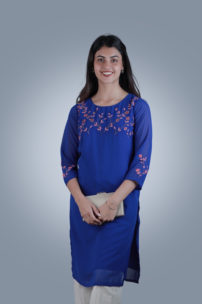 Kurti with embroidery - Image 4