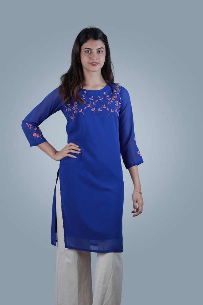 Kurti with embroidery - Image 2