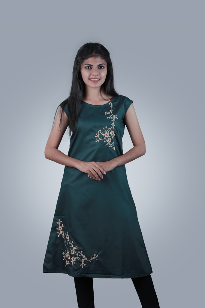 Designer Dress with Embroidery