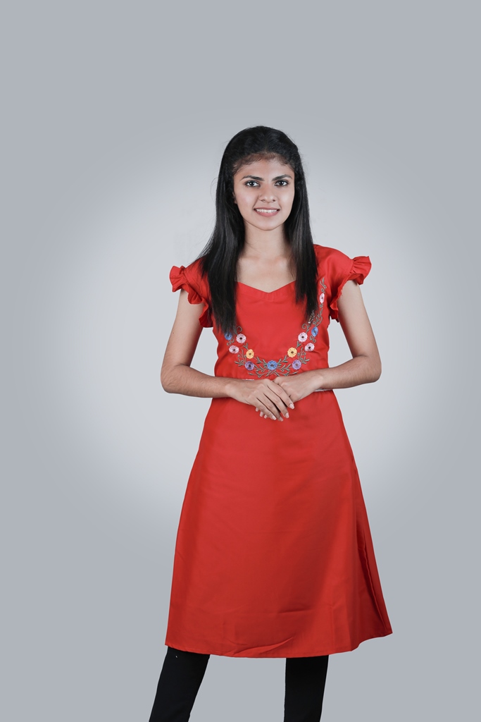 Dress with Embroidery - Image 2