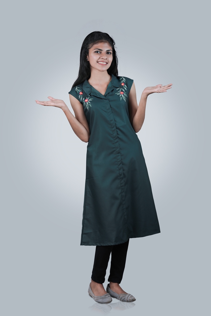 Plain Top with Embroidery - Image 2