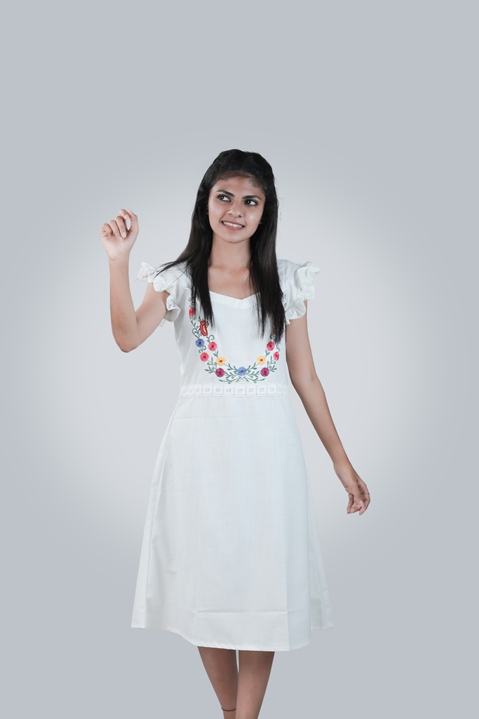 Dress with Embroidery